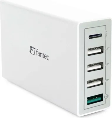 Image de FANTEC QC3-A51 Quick Charge 3.0 40W 5 ports USB blanc