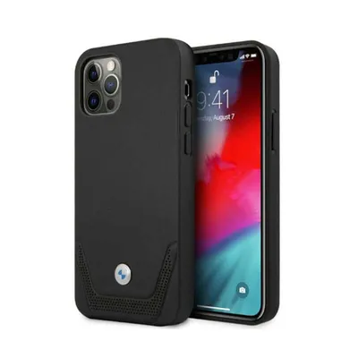 Zdjęcie produktu dla BMW Leather Perforate - Etui iPhone 12 / iPhone 12 Pro (czarny)