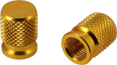 Produktbild von Set: 2x Ventilkappe "High", Gold eloxiert