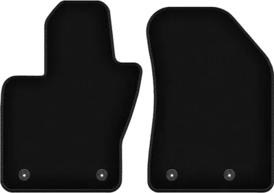 Zdjęcie produktu dla Wielganizator dywaniki welurowe przednie do Jeep Compass II MP SUV (2017-) - czarne dywaniki samochodowe BASIC komplet (2 szt.)