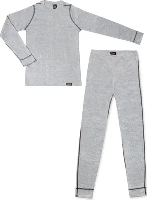 Produktbild von CFLEX Kinder Ski- & Thermowäsche Set - warme Unterwäsche Langarm POLARDRY - Hellgrau 134-140