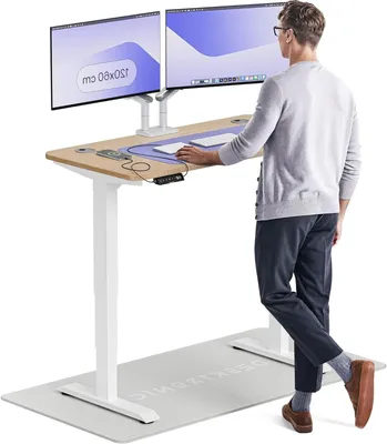 Obrázok produktu pre Stôl s nastaviteľnou výškou – stojací/sediaci stôl – elektrický stôl – ergonomický stôl – nastaviteľný stôl