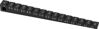 Obrázek produktu pro Měřič výšky podvozku Hliníková slitina 3?10mm Rc Car Droop Gauge Příslušenství pro 1/10 RC Drift Car Black