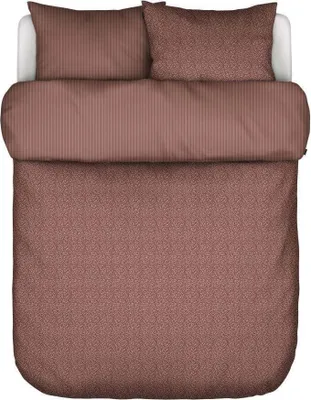 Produktbild von Marc O'Polo Satin-Bettwäsche-Garnitur Tula  Farbe Aubergine Größe 155x220 + 80x80 cm