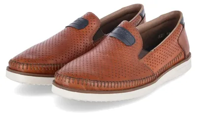 Produktbild von Rieker Herren Slipper Braun Glattleder Größe:43