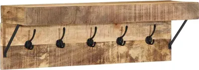 Zdjęcie produktu dla Wieszak na płaszcze Brązowy 73 x 19 x 23 cm Lite drewno mango