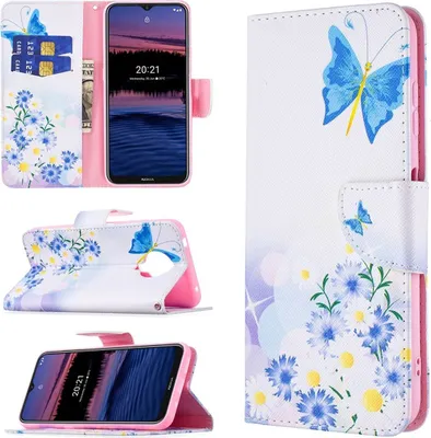 Produktbild von König Design Hülle kompatibel mit Nokia G10 / G20 Kunstleder Handyhülle - Handy Case Weiß