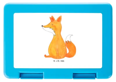 Produktbild von Mr. & Mrs. Panda Bentobox Einhorn Fuchs - Weiß - Geschenk, Unicorns, Bento Box, Fuchshörnchen, Brotbehälter, Unicorn, Füchse, Frischhaltedose, Einhörner, Snackbox