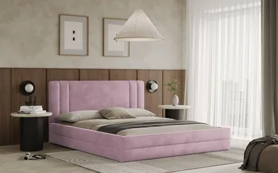 Obrázek produktu pro Postel ALCAMO 140x200 růžová s úložným prostorem