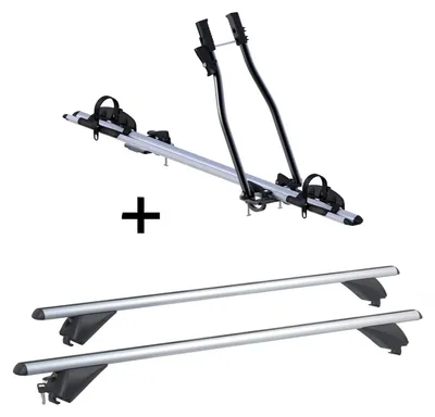 Produktbild von Fahrradträger SAGITTAR + Alu Dachträger RB003 kompatibel mit für Hyundai Tucson (5Türer) ab 2015