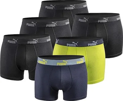 Produktbild von Puma Herren Boxershorts 6er-Pack - 701218254, Farbe:lime, Textil:L