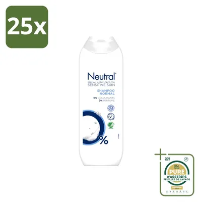 Obrázok produktu pre 25 kusov šampónu pre citlivú pokožku – neutrálny – 250 ml – balenie