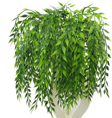 Productafbeelding van Kunstmatige Treurwilg, 50 cm, 4 Stuks, UV Bestendig, voor Binnen, Buiten Decoratie
