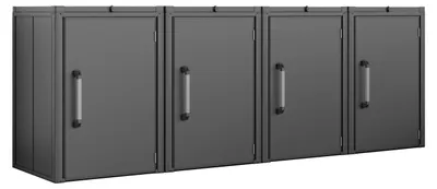 Image de GFP Primeyard Cache-poubelle 336x84x120 cm abri poubelle métal anthracite
