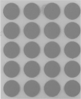 Produktbild von Abdeckkappe selbstklebend, ø13mm, 20 Stück, Kunststoff grau