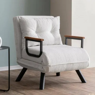 Immagine prodotto di Keoni - Poltrona, 60x78x78h cm Bianco, Reclinabile