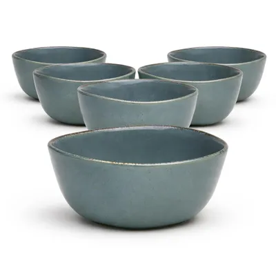 Produktbild von Schale Urban 11 cm grau 6er-Set Steinzeug – Van Well – spülmaschinen- & mikrowellengeeignet