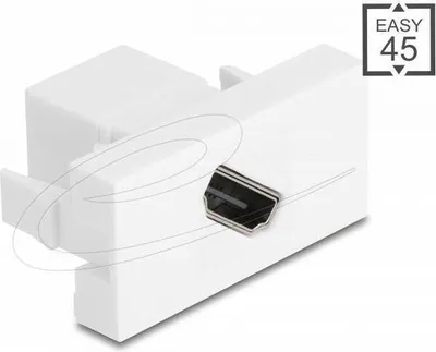 Zdjęcie produktu dla DeLOCK 90874, Biały, HDMI, HDMI, Żeńska, Żeńska, 22,5 mm
