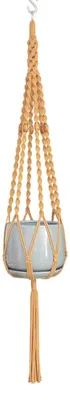 Productafbeelding van Macrame Plant Hanger met 6 Poten van Jute en Katoen