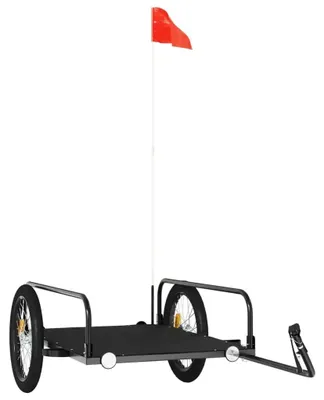 Produktbild von Fahrradanhänger für Hunde - Hundeanhänger / Hundebuggy - 135x70x37 cm - Für mittelgroße Hunde - Stoff - Armeegrün