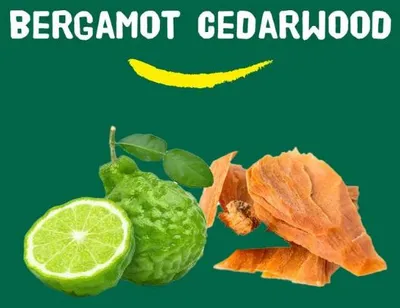 Produktbild von Happy Earth 100% Natural Douchegel - Bergamot Cedarwood 300 ml