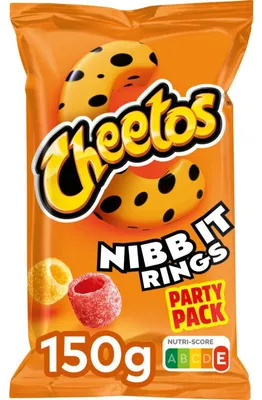 Produktbild von Cheetos Nibb-it Rings 150g – Knusprige, würzige Mais-Snacks in Ringform