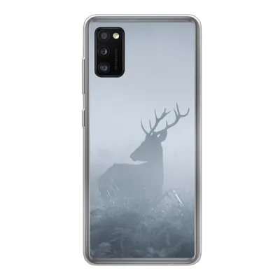 Produktbild von MuchoWow® Handyhülle Schutzhülle Hülle für Samsung Galaxy A41 Hirsche - Nebel - Wald Silikon Softcase Handy Hülle - Mobiltelefon