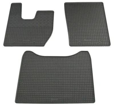 Gummifußmatten Set 3-teilig für Iveco S-Way (2019-), schwarz