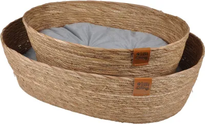 Obrázek produktu pro Sada pletených košíků, vodní hyacint, 2 ks.