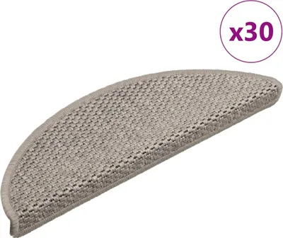 Image de Tapis d'escalier autocollants 30 pcs 56x17x3 cm argenté