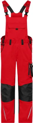 Produktbild von Workwear Pants with Bib - STRONG - red/black, Gr. 102