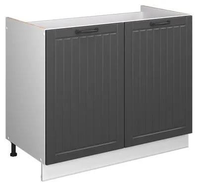 Immagine prodotto di Mobile lavello cucina Vicco Fame-Line Grigio scuro/Bianco 100 cm senza piano di lavoro, Model 61588