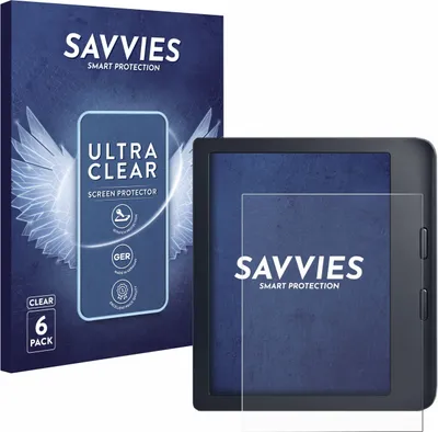 Produktbild von 6x Für Kobo Libra 2 Schutzfolie Savvies Displayschutz Display Schutz Folie Klar Transparent