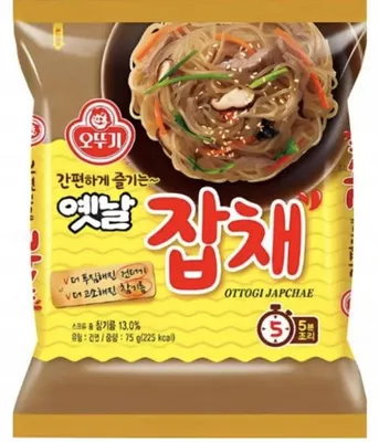 Produktbild von Ottogi | Japchae Nudel - 75g - Koreanisches Instantgericht - Asiatische Küche - Nudeln
