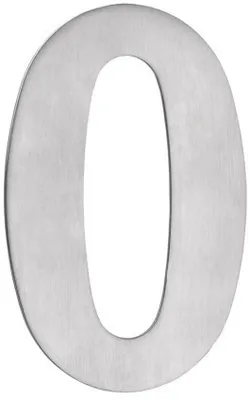 Produktbild von Hausnummer 0 Edelst rostfrei 155 mm 155 mm