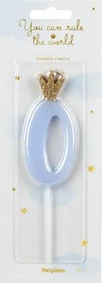 Obrázek produktu pro Narozeninová svíčka 0 modrá