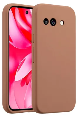 Produktbild von Accezz Liquid Silikoncase Google Pixel 9A - Hellbraun