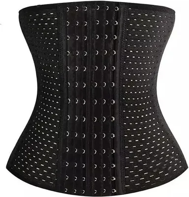 Produktbild von Damen Taillenformer Sports Waist Trainer Corset Mieder Unterbrust Korset Bauch Weg Body Shaper für Gewichtsverlus Taillenmieder,2XL（Schwarz）