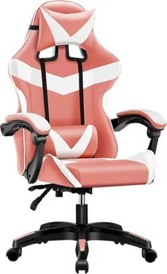 Produktbild von Gaming Stuhl Pink/Weiß Drehstuhl