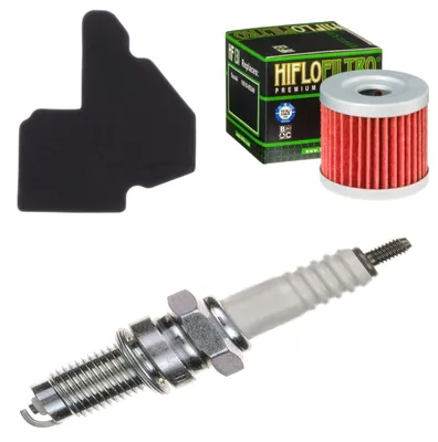Image de Kit d'entretien pour Hyosung RT 125 Karion Citytrail 2003-2006 : filtre et bougie d'allumage de pamoto - Neuf