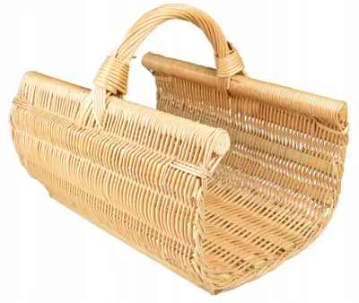 Produktbild von Großer Weidenholzkörb XXL für den Kamin 60cm