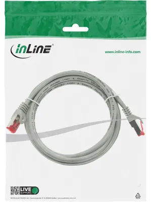 Produktbild von INLINE Patchkabel Cat.6 S/FTP PiMf grau 2m