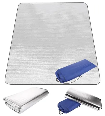 Zdjęcie produktu dla Omgoods - Mata izolacyjna do kempingu, 200 x 200 cm, wodoodporna i składana
