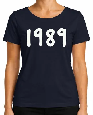 Immagine prodotto di Vintage 1989 Retro 90s Year of Birth Gift Vintage Birthday Ladies T-Shirt, Navy, S