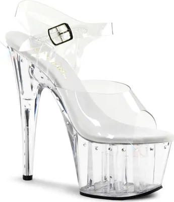 Produktbild von ADORE-708LS Damen Sandale von Pleaser, Transparent  , EU 38, US 8
