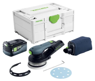 Produktbild von Festool ETSC 2 125-Basic Akku Exzenterschleifer 18 V 125 mm Brushless + 1x Akku 5,0 Ah + Systainer - ohne Ladegerät