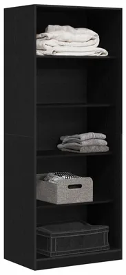 Image de Armoire Chêne noir 80 x 50 x 200 cm Bois d'ingénierie
