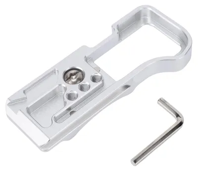 Produktbild von Schnellwechsel-Grundplatte, passend für R50V Kamera, Stabilisatorkopf, Stativmontage-Adapter, 1/4 Zoll Schraube, Silber