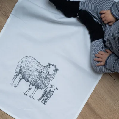 Produktbild von Maritime Geschirrtücher / Küchen-Tuch - Geschirr Handtuch 50 x 70 cm Schaf
