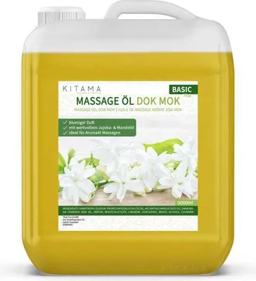 Zdjęcie produktu dla Kitama Olejek o zapachu wodnego jaśminu Dok Mok 5 litrów 5L I Aromatyczny olejek do masażu, masażu tajskiego i spa